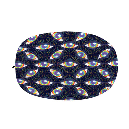 LGBT Pride Rainbow Eyes Pattern Print Car Side Mirror Covers