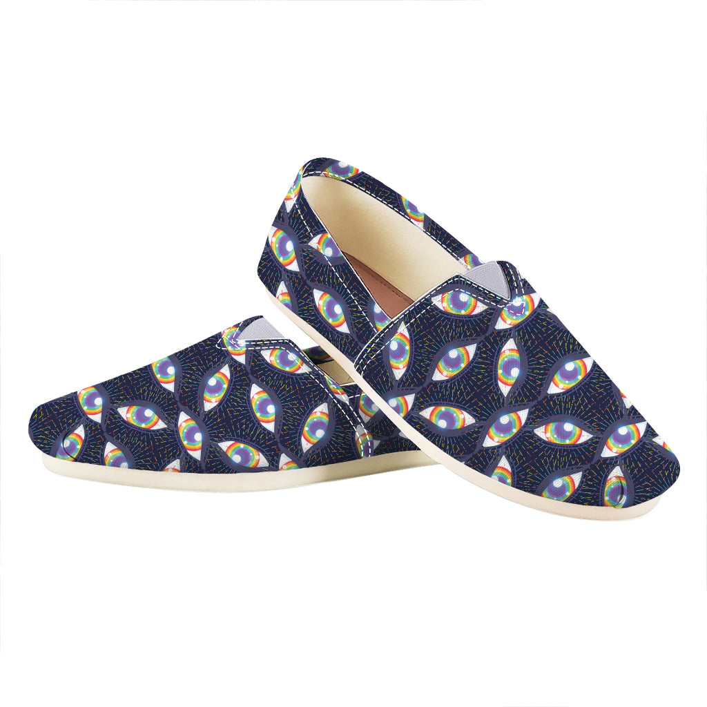LGBT Pride Rainbow Eyes Pattern Print Casual Shoes