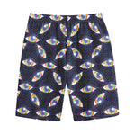 LGBT Pride Rainbow Eyes Pattern Print Cotton Shorts