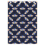 LGBT Pride Rainbow Eyes Pattern Print Curtain