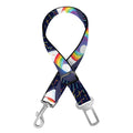 LGBT Pride Rainbow Eyes Pattern Print Dog Seat Belt