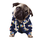 LGBT Pride Rainbow Eyes Pattern Print Dog Zip Up Hoodie