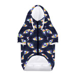LGBT Pride Rainbow Eyes Pattern Print Dog Zip Up Hoodie