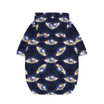 LGBT Pride Rainbow Eyes Pattern Print Dog Zip Up Hoodie