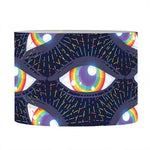 LGBT Pride Rainbow Eyes Pattern Print Drum Lamp Shade