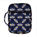LGBT Pride Rainbow Eyes Pattern Print Front Pocket Bible Bag