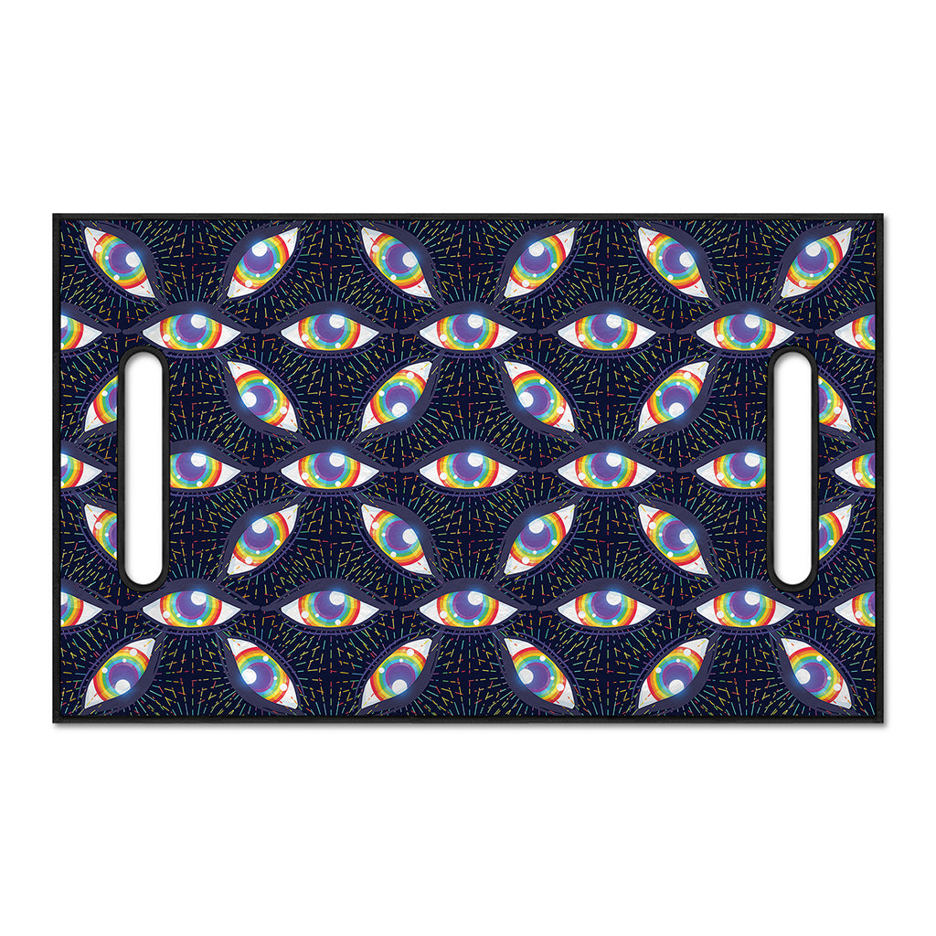LGBT Pride Rainbow Eyes Pattern Print Golf Cart Seat Cover