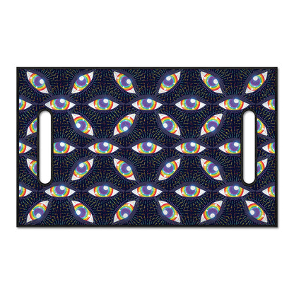 LGBT Pride Rainbow Eyes Pattern Print Golf Cart Seat Cover