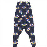 LGBT Pride Rainbow Eyes Pattern Print Hammer Pants