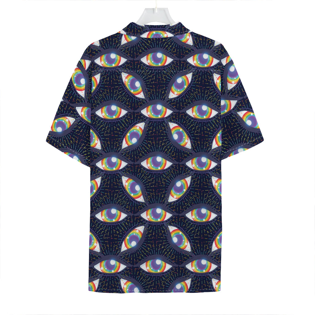 LGBT Pride Rainbow Eyes Pattern Print Hawaiian Shirt