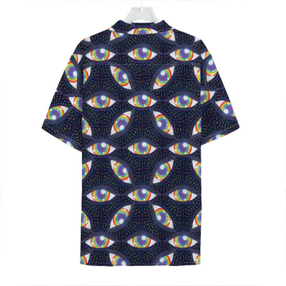 LGBT Pride Rainbow Eyes Pattern Print Hawaiian Shirt