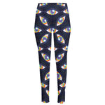 LGBT Pride Rainbow Eyes Pattern Print High-Waisted Pocket Leggings