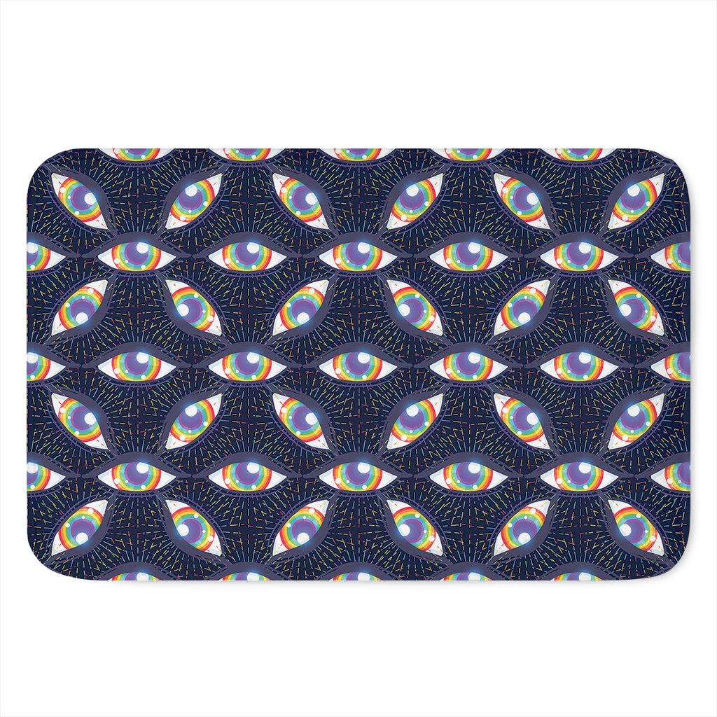 LGBT Pride Rainbow Eyes Pattern Print Indoor Door Mat