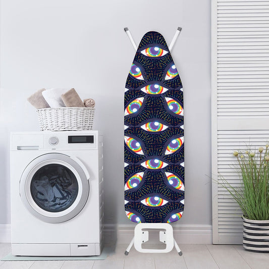 LGBT Pride Rainbow Eyes Pattern Print Ironing Board Cover