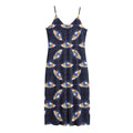 LGBT Pride Rainbow Eyes Pattern Print Jersey Midi Cami Dress
