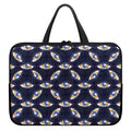 LGBT Pride Rainbow Eyes Pattern Print Laptop Sleeve With Handle