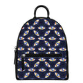 LGBT Pride Rainbow Eyes Pattern Print Leather Backpack