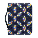 LGBT Pride Rainbow Eyes Pattern Print Leather Bible Cover