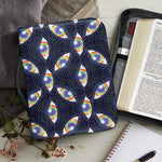 LGBT Pride Rainbow Eyes Pattern Print Leather Bible Cover
