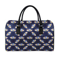 LGBT Pride Rainbow Eyes Pattern Print Leather Duffel Bag