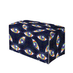 LGBT Pride Rainbow Eyes Pattern Print Leather Tissue Box Cover