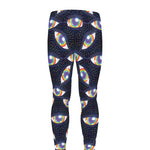 LGBT Pride Rainbow Eyes Pattern Print Men's leggings