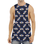 LGBT Pride Rainbow Eyes Pattern Print Men's Muscle Tank Top