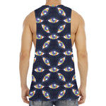 LGBT Pride Rainbow Eyes Pattern Print Men's Muscle Tank Top