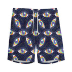 LGBT Pride Rainbow Eyes Pattern Print Men's Sports Shorts