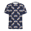 LGBT Pride Rainbow Eyes Pattern Print Men's Athletic T-Shirt