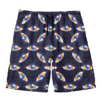 LGBT Pride Rainbow Eyes Pattern Print Men's Swim Trunks