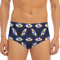 LGBT Pride Rainbow Eyes Pattern Print Men's Triangle Swim Briefs
