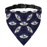 LGBT Pride Rainbow Eyes Pattern Print Over The Collar Dog Bandana