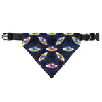 LGBT Pride Rainbow Eyes Pattern Print Over The Collar Dog Bandana