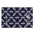 LGBT Pride Rainbow Eyes Pattern Print Placemat