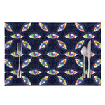 LGBT Pride Rainbow Eyes Pattern Print Placemat