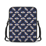 LGBT Pride Rainbow Eyes Pattern Print Rectangular Crossbody Bag