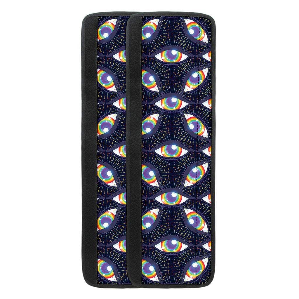 LGBT Pride Rainbow Eyes Pattern Print Refrigerator Handle Covers