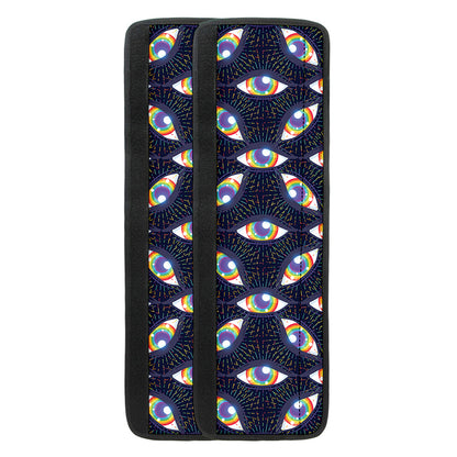 LGBT Pride Rainbow Eyes Pattern Print Refrigerator Handle Covers