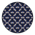 LGBT Pride Rainbow Eyes Pattern Print Round Floor Mat
