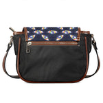 LGBT Pride Rainbow Eyes Pattern Print Saddle Bag