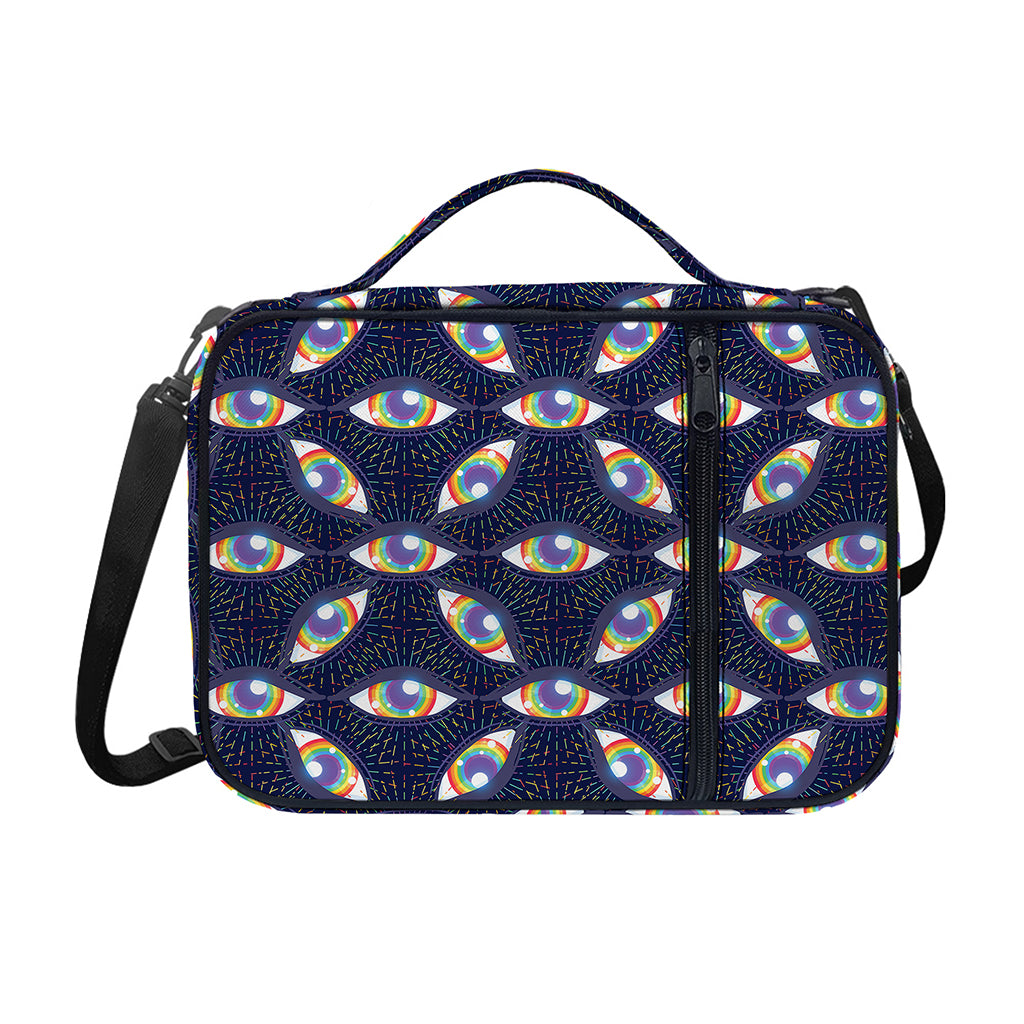 LGBT Pride Rainbow Eyes Pattern Print Shoulder Strap Bible Bag