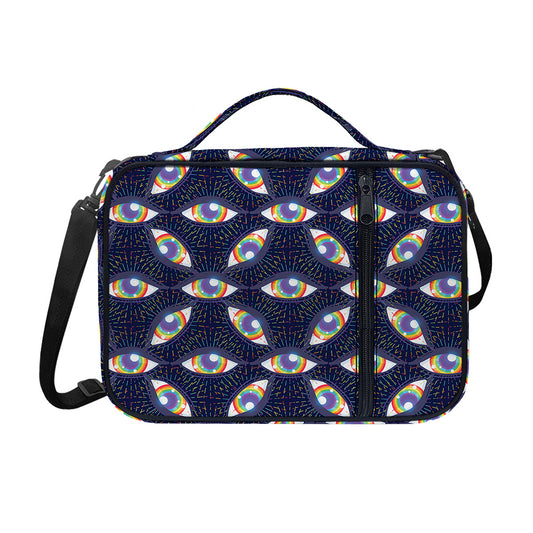 LGBT Pride Rainbow Eyes Pattern Print Shoulder Strap Bible Bag