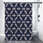 LGBT Pride Rainbow Eyes Pattern Print Shower Curtain