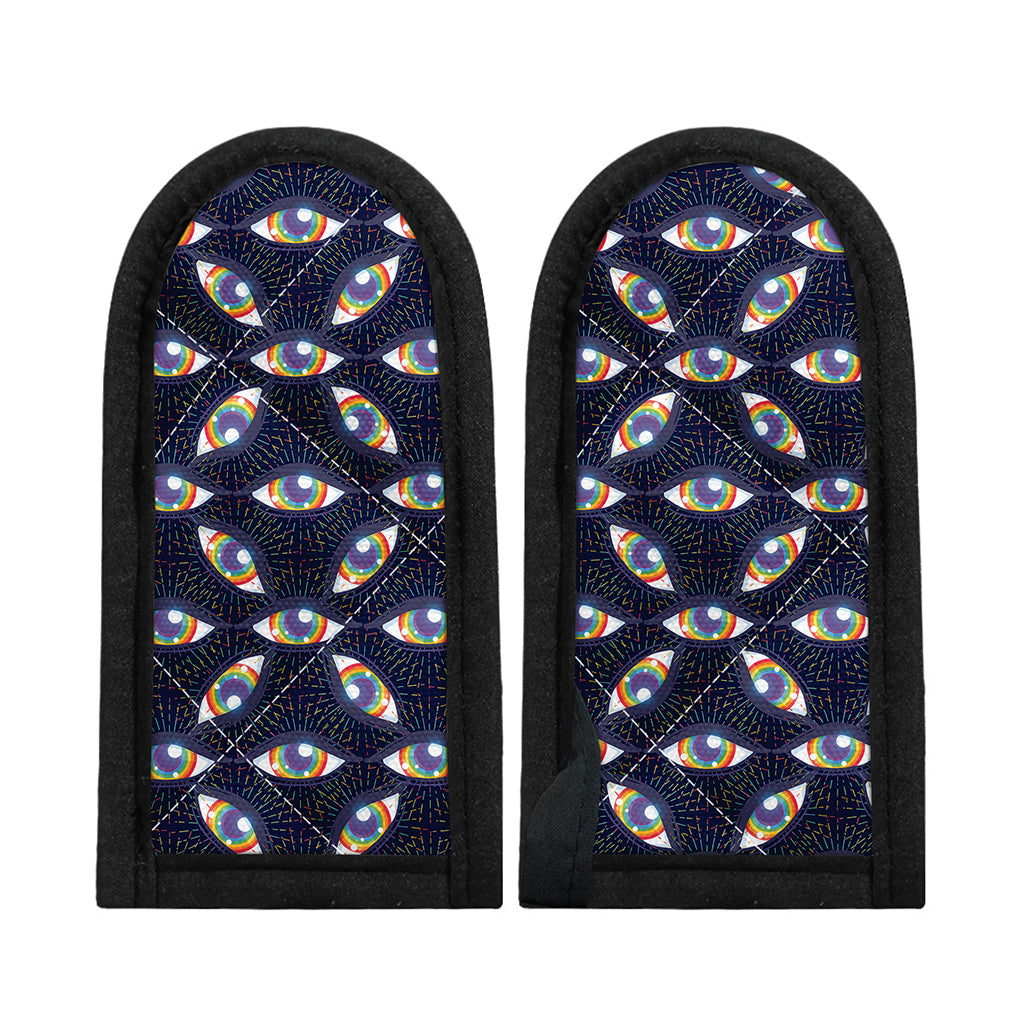 LGBT Pride Rainbow Eyes Pattern Print Skillet Handle Cover