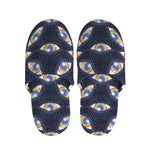 LGBT Pride Rainbow Eyes Pattern Print Slippers