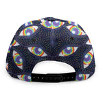 LGBT Pride Rainbow Eyes Pattern Print Snapback Cap