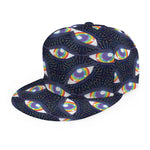 LGBT Pride Rainbow Eyes Pattern Print Snapback Cap