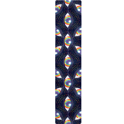 LGBT Pride Rainbow Eyes Pattern Print Table Runner
