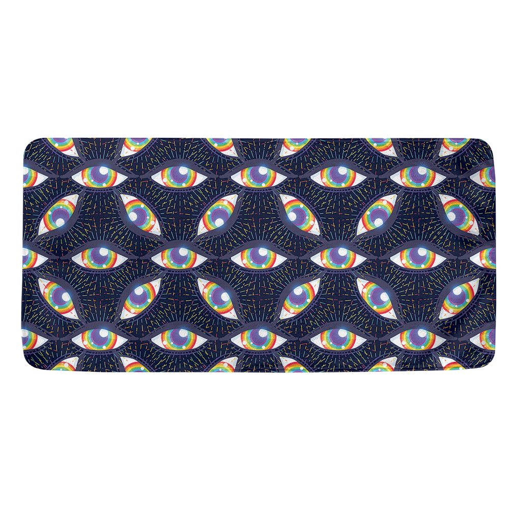 LGBT Pride Rainbow Eyes Pattern Print Towel